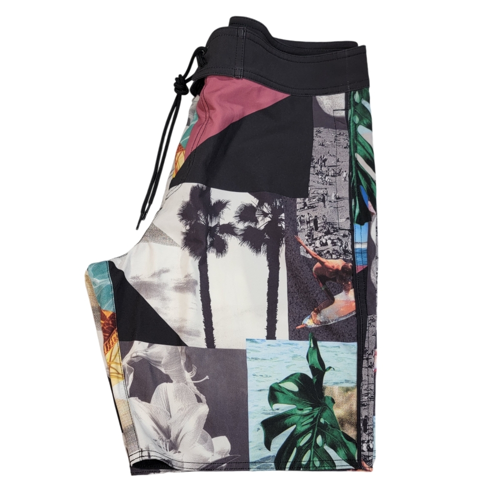 Men's American Eagle Beach/Surf Patchwork Board S… - image 3
